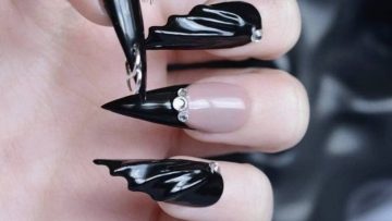 goth coffin nails
